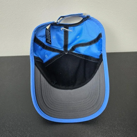 Nike Hat Cap Mens Strap Back Blue VRS RZN Swoosh Logo Performance Golf Golfing - Picture 7 of 9